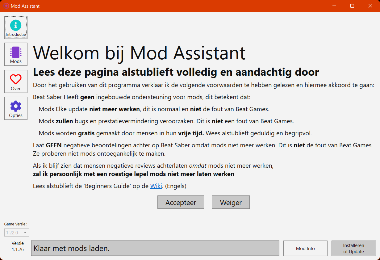 Modassistant screen 1